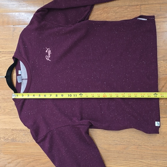 PUMA BRAND SIGNATURE WOMENS SPECKLED PURPLE PULLOVER CREWNECK SWEATSHIRT SIZE XS - Picture 12 of 16